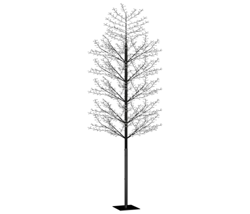 Árbol de Navidad 2000 LED blanco cálido flores de cerezo 500 cm