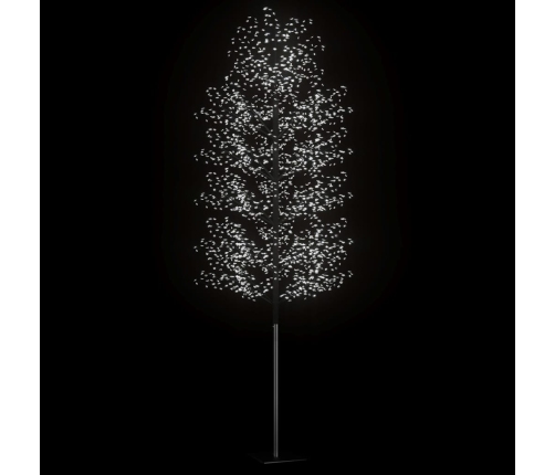 Árbol de Navidad 2000 LEDs blanco frío flores de cerezo 500 cm