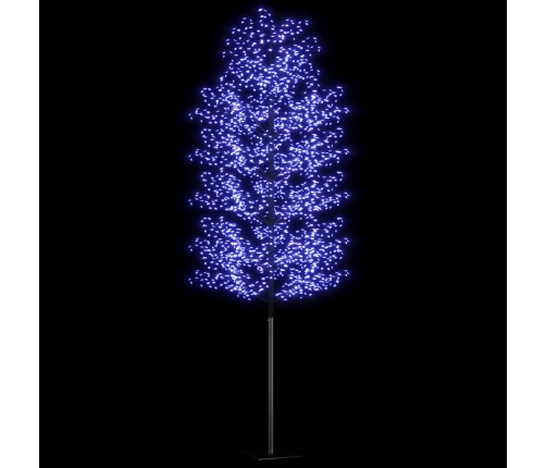 Árbol de Navidad 2000 LED luz azul fría flores de cerezo 500 cm