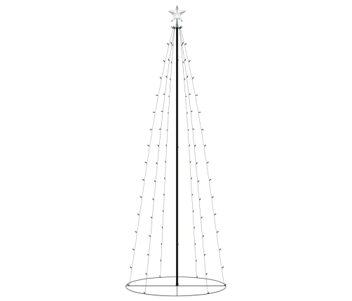 Árbol de Navidad forma de cono 100 LED blanco cálido 70x180 cm