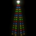 Árbol de Navidad forma de cono 100 LED de colores 70x180 cm