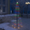 Árbol de Navidad forma de cono 100 LED de colores 70x180 cm