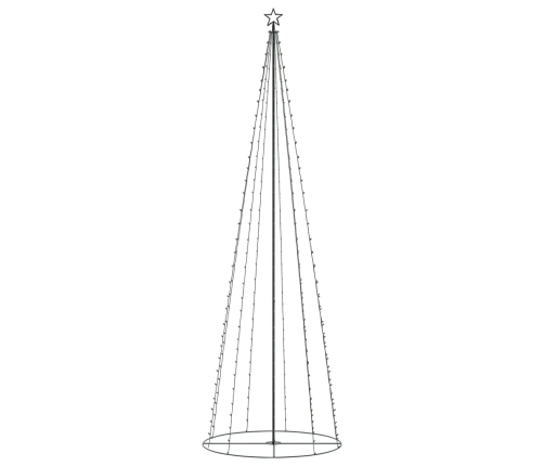 Árbol de Navidad forma de cono 330 LED blanco cálido 100x300 cm