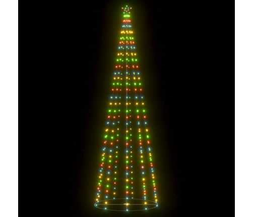 Árbol de Navidad forma de cono 330 LEDs de colores 100x300 cm