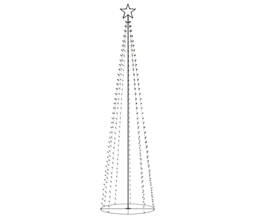 Árbol de Navidad forma de cono 400 LED blanco cálido 100x360 cm