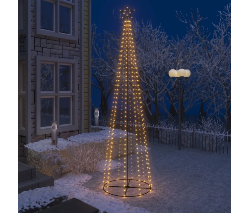 Árbol de Navidad forma de cono 400 LED blanco cálido 100x360 cm