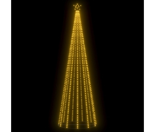 Árbol de Navidad cónico 752 LEDs blanco cálido 160x500 cm