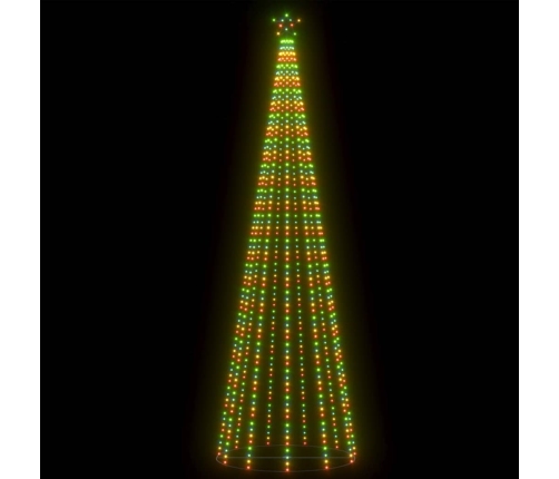 Árbol de Navidad cónico 752 LEDs de colores 160x500 cm