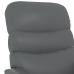 Sillón elevable de cuero sintético gris antracita