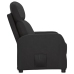 Sillón reclinable de cuero sintético negro