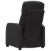 Sillón reclinable de cuero sintético negro