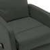 Sillón elevable de cuero sintético gris antracita