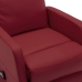 Sillón elevable cuero sintético rojo tinto