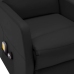 Sillón de masaje elevable cuero sintético negro