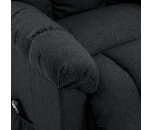 Sillón elevable tela gris oscuro