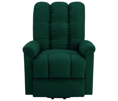 Sillón elevable tela verde oscuro