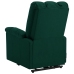 Sillón elevable tela verde oscuro