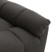 Sillón de masaje reclinable de tela gris oscuro