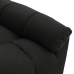 Sillón de masaje reclinable de tela negro