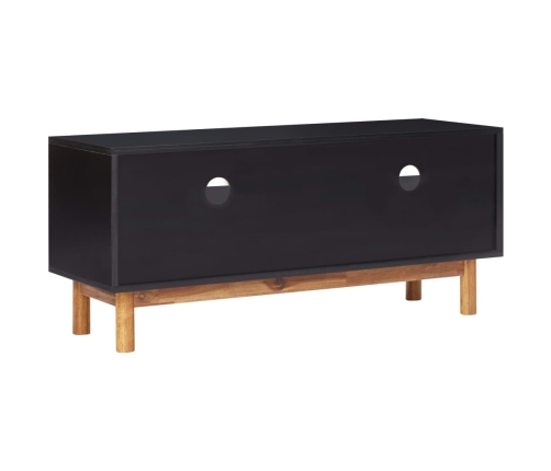 Mueble para TV de madera maciza de acacia y MDF 100x35x45 cm