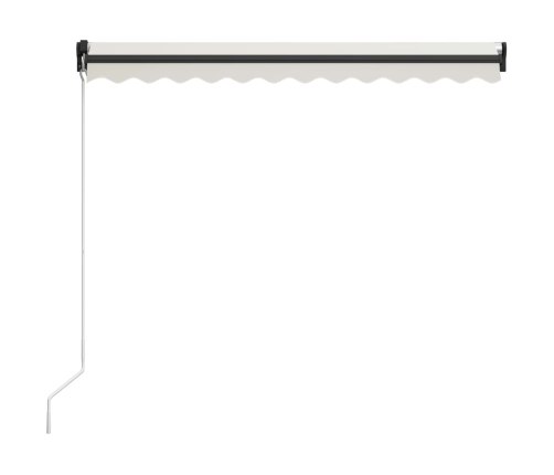 Toldo manual retráctil color crema 300x250 cm