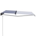 Toldo automático retráctil azul y blanco 500x300 cm