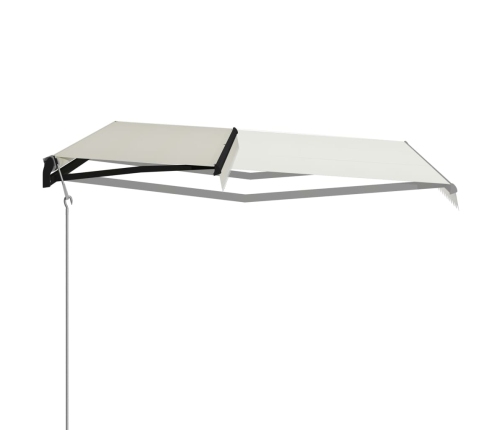 Toldo retráctil automático color crema 600x300 cm