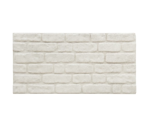 Paneles de pared 3D diseño de ladrillo 10 uds EPS blanco