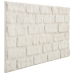 Paneles de pared 3D diseño de ladrillo 10 uds EPS blanco