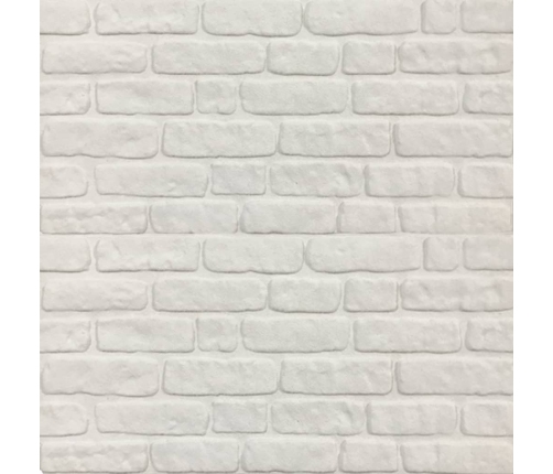 Paneles de pared 3D diseño de ladrillo 10 uds EPS blanco