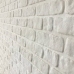 Paneles de pared 3D diseño de ladrillo 10 uds EPS blanco