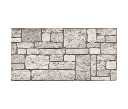 Paneles de pared 3D diseño de ladrillo 10 uds EPS gris