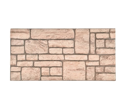 Paneles de pared 3D diseño de ladrillo 10 uds EPS beige