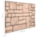 Paneles de pared 3D diseño de ladrillo 10 uds EPS beige