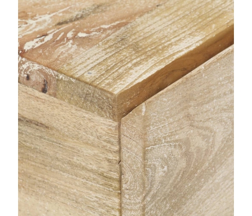 Mesita de noche de madera maciza de mango 40x30x50 cm