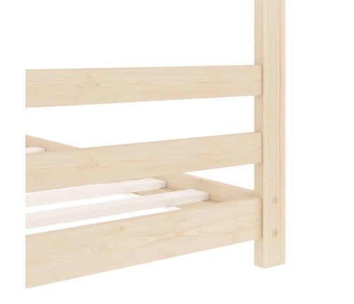 Estructura de cama infantil de madera maciza de pino 70x140 cm