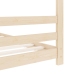 Estructura de cama infantil de madera maciza de pino 70x140 cm