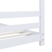 Estructura de cama infantil madera maciza pino blanco 70x140 cm