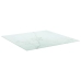 Tablero mesa diseño mármol vidrio templado blanco 70x70 cm 6 mm