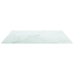 Tablero mesa diseño mármol vidrio templado blanco 70x70 cm 6 mm