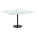 Tablero mesa diseño mármol vidrio templado blanco 70x70 cm 6 mm