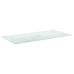 Tablero mesa diseño mármol vidrio templado blanco 100x50 cm 6mm