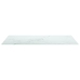 Tablero mesa diseño mármol vidrio templado blanco 100x62 cm 8mm