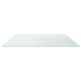 Tablero mesa diseño mármol vidrio templado blanco 100x62 cm 8mm