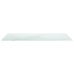 Tablero mesa diseño mármol vidrio templado blanco 120x65 cm 8mm