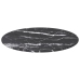 Tablero de mesa diseño mármol vidrio templado negro Ø40x0,8 cm