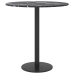 Tablero de mesa diseño mármol vidrio templado negro Ø40x0,8 cm