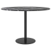 Tablero de mesa diseño mármol vidrio templado negro Ø60x0,8 cm