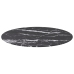 Tablero de mesa diseño mármol vidrio templado negro Ø70x0,8 cm