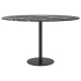 Tablero de mesa diseño mármol vidrio templado negro Ø70x0,8 cm